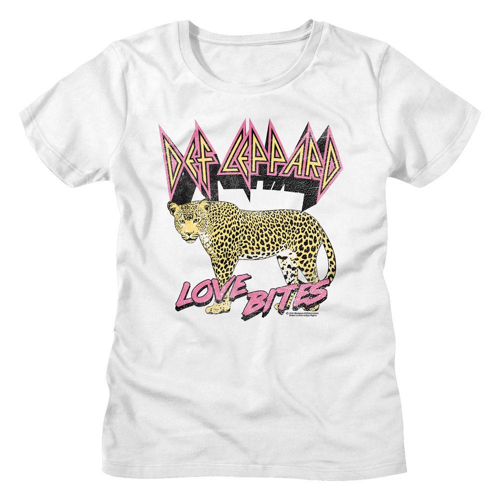 Def Leppard Love Bites Leopard Womens T-Shirt Hoodie, Sweatshirt | CiraTrend.com