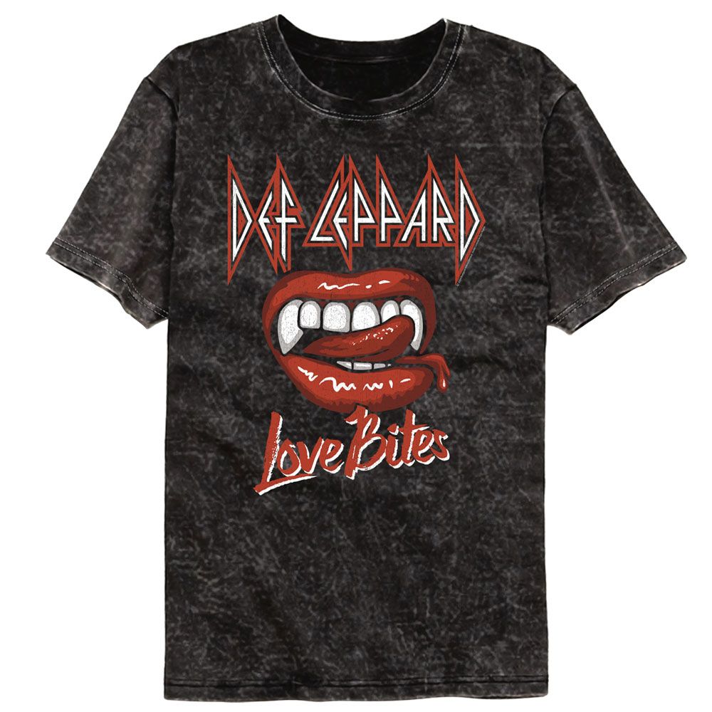 Def Leppard Love Is Biting Mineral Wash T-Shirt Hoodie, Sweatshirt | CiraTrend.com