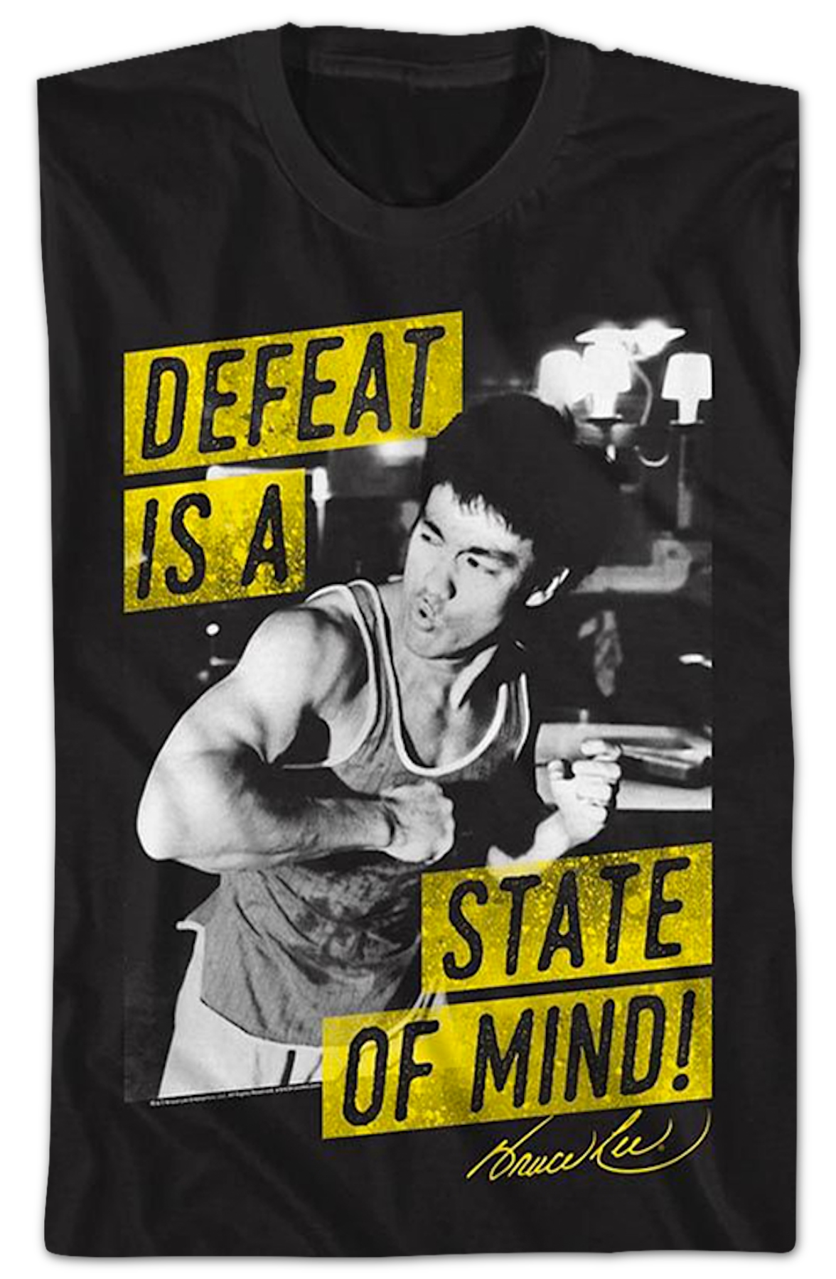 Defeat Is A State Of Mind Bruce Lee T-Shirt Hoodie, Sweatshirt | CiraTrend.com (Image 2)