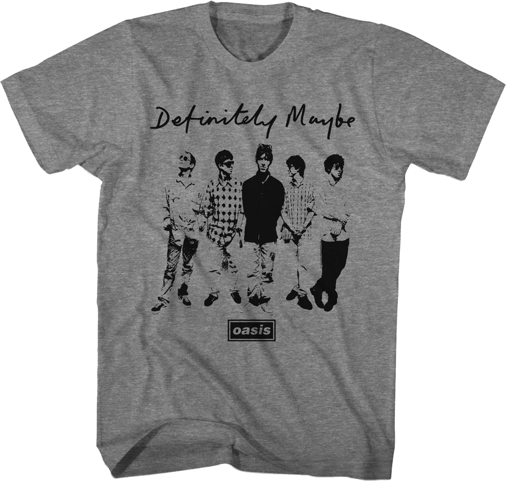 Definitely Maybe Photo Oasis T-Shirt Hoodie, Sweatshirt | CiraTrend.com (Image 1)