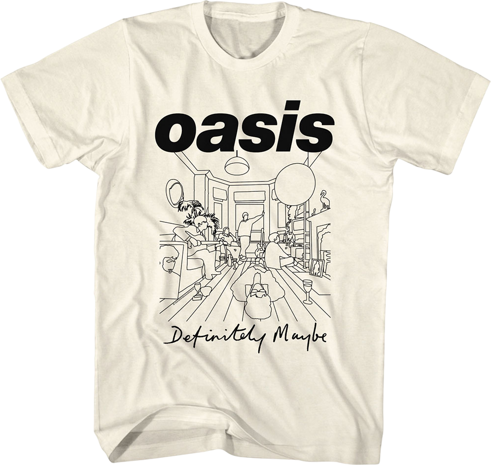 Definitely Maybe Sketch Oasis T-Shirt Hoodie, Sweatshirt | CiraTrend.com (Image 1)