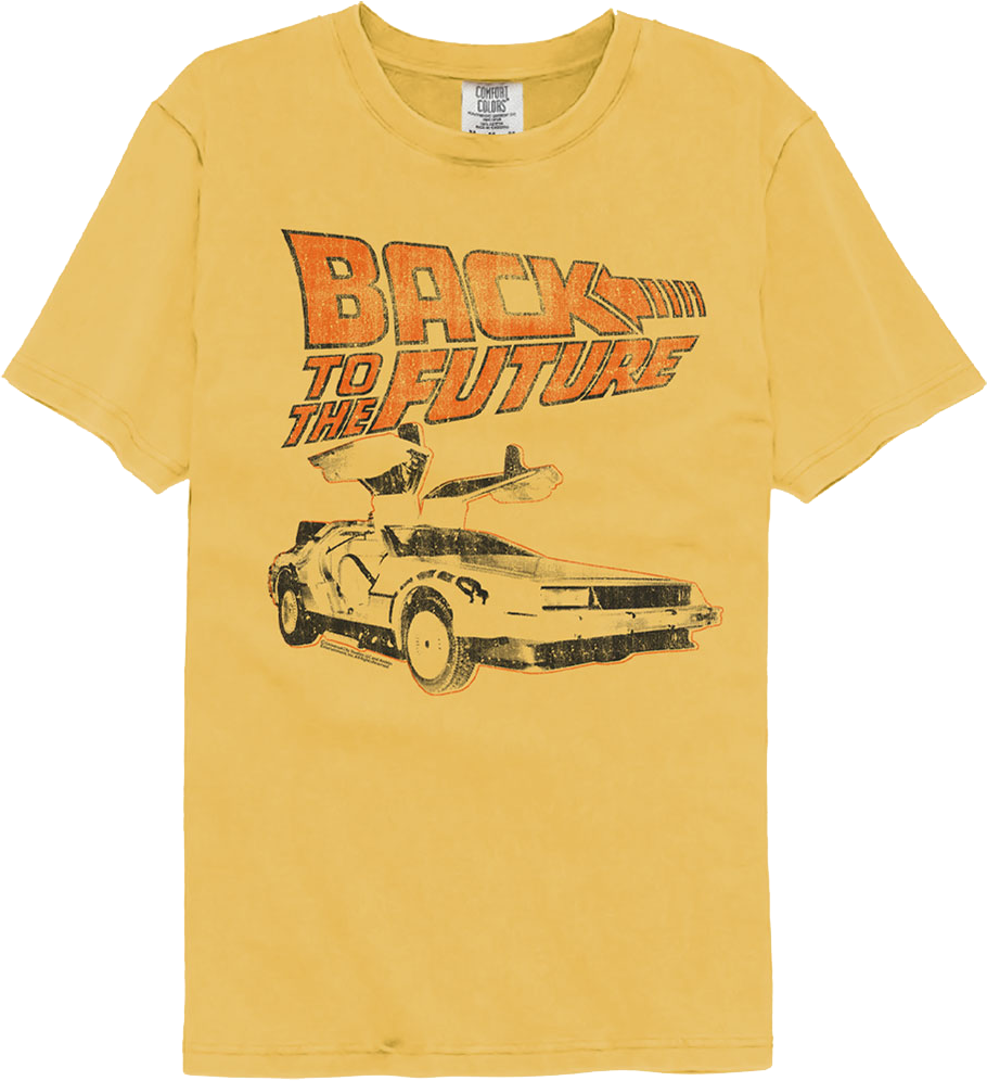 DeLorean Back To The Future Comfort Colors Brand T-Shirt Hoodie, Sweatshirt | CiraTrend.com (Image 1)