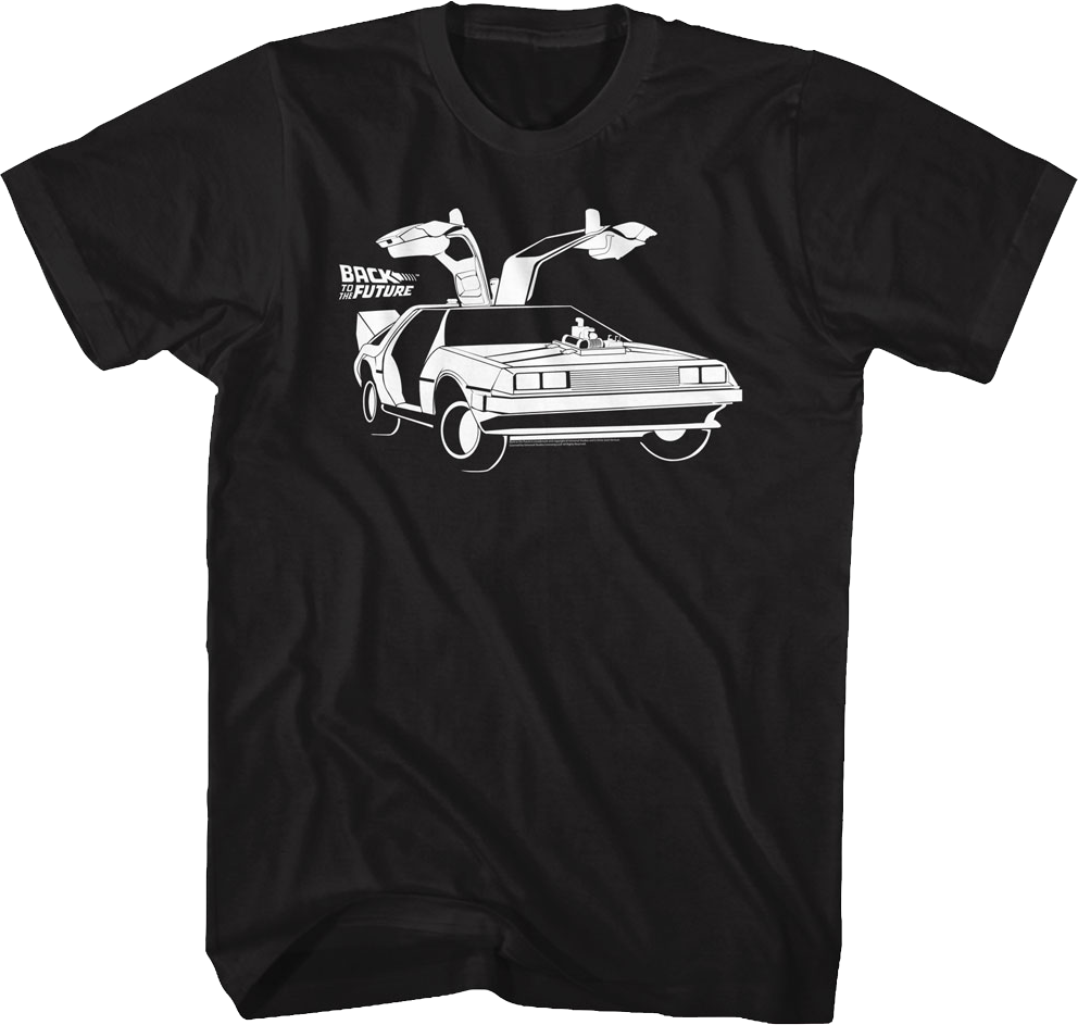 DeLorean Doors Back To The Future T-Shirt Hoodie, Sweatshirt | CiraTrend.com (Image 1)