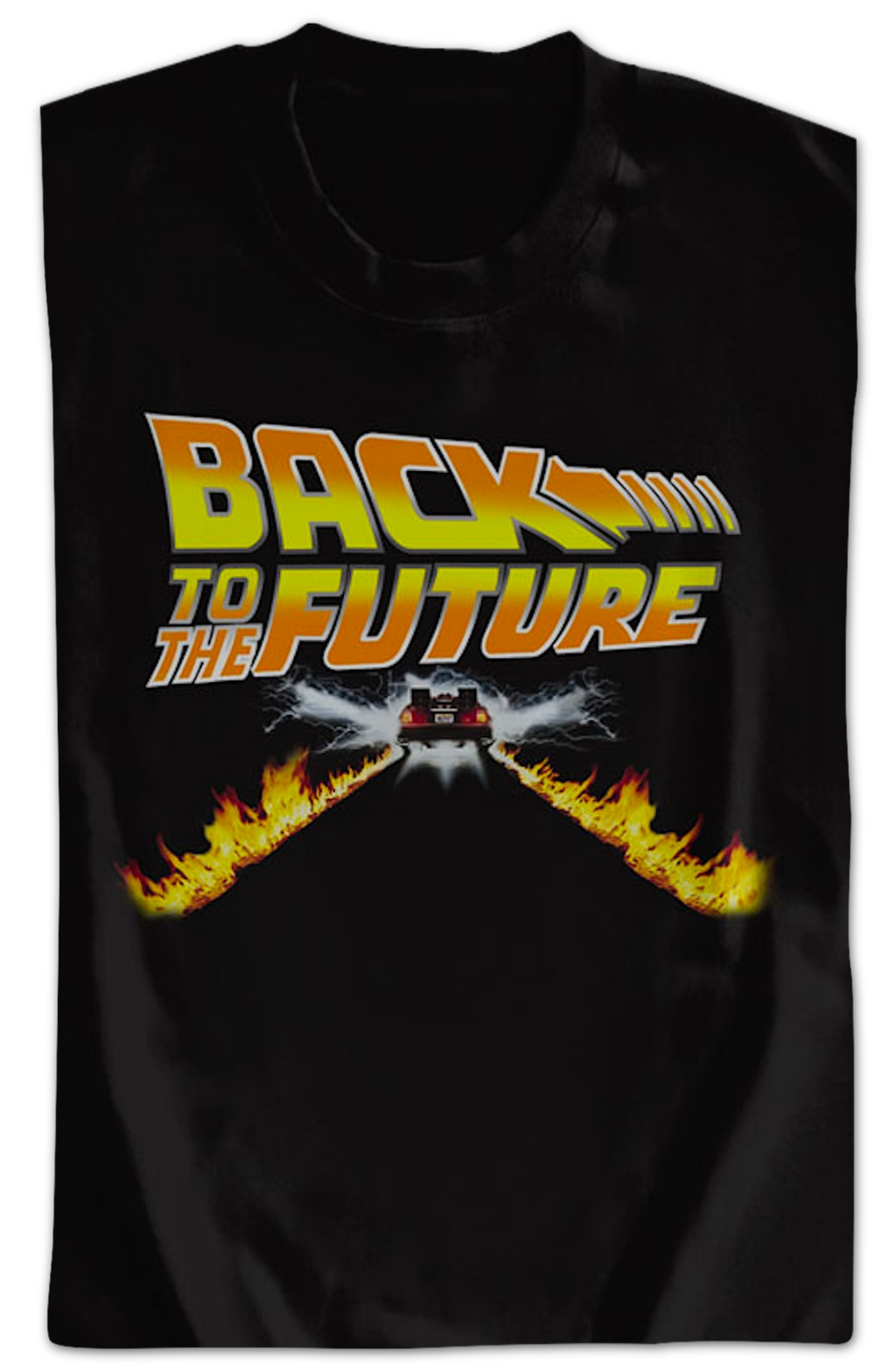 Delorean Fire Tracks Back To The Future Sweatshirt T-Shirts, Hoodie | CiraTrend.com (Image 2)