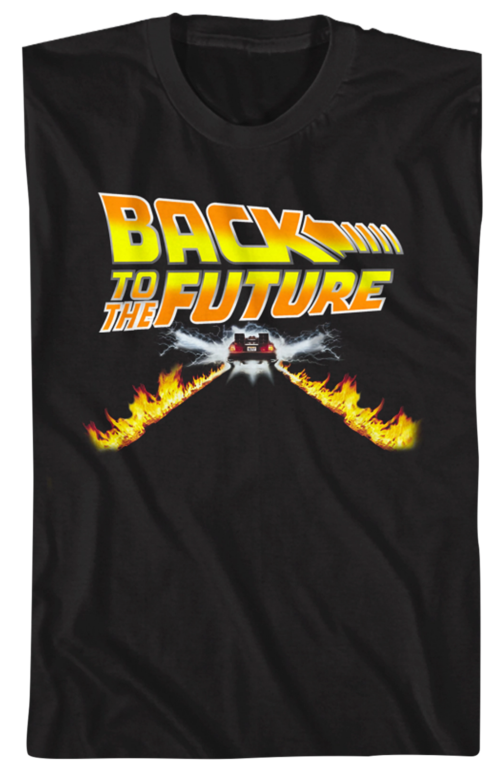 Delorean Fire Tracks T-Shirt Hoodie, Sweatshirt | CiraTrend.com (Image 2)