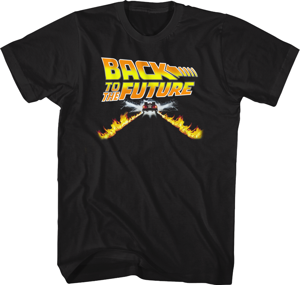 Delorean Fire Tracks T-Shirt Hoodie, Sweatshirt | CiraTrend.com (Image 1)