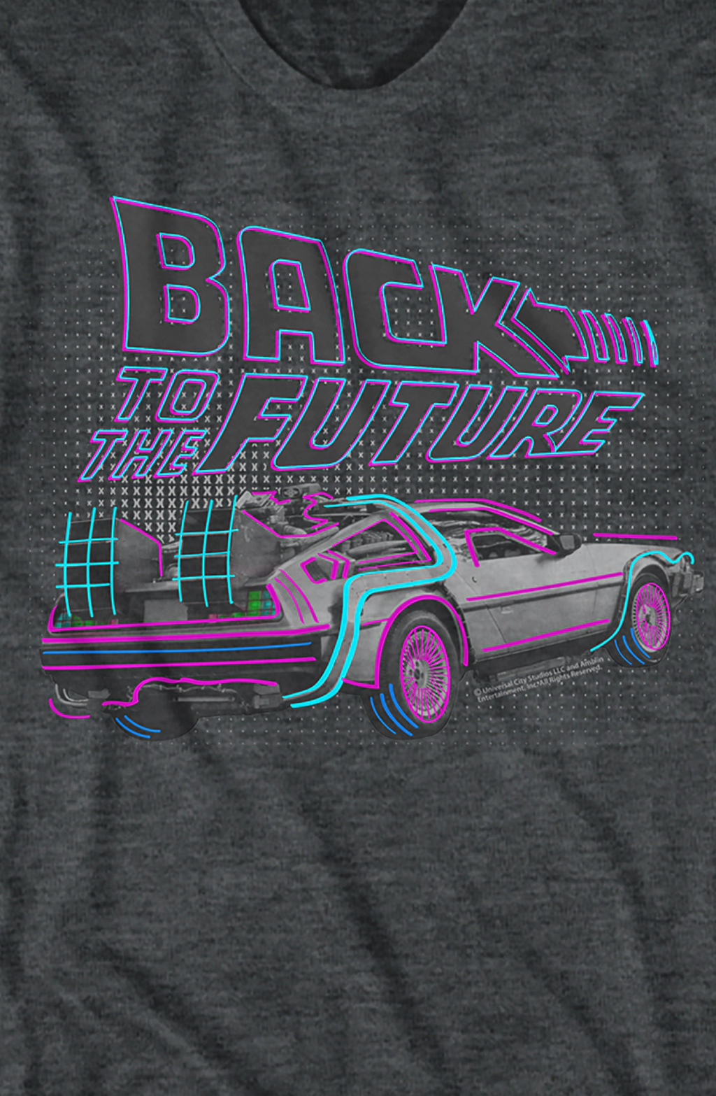 DeLorean Neon Outline Back To The Future T-Shirt Hoodie, Sweatshirt | CiraTrend.com (Image 2)