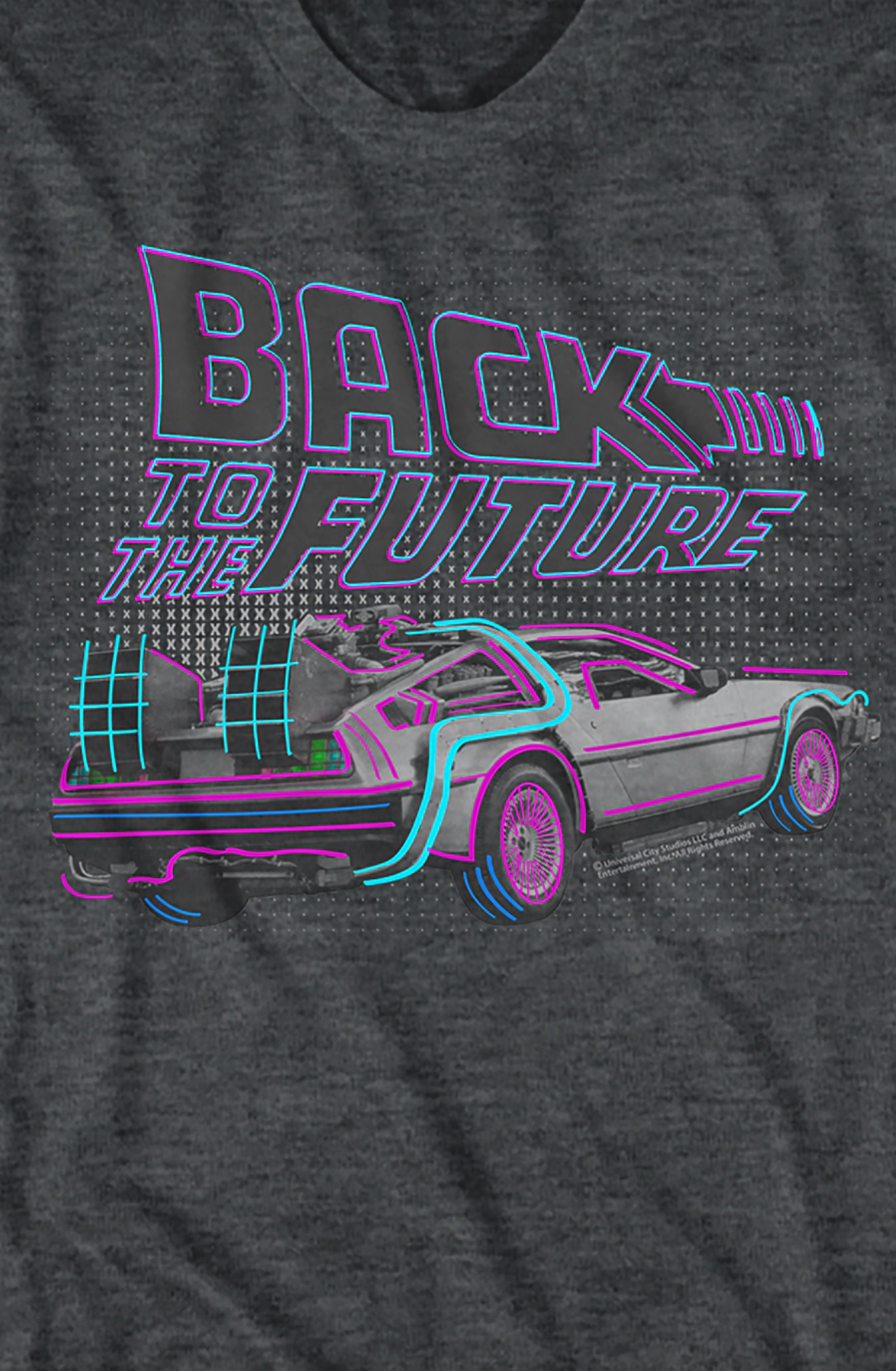 DeLorean Neon Outline Back To The Future T-Shirt Hoodie, Sweatshirt | CiraTrend.com (Image 2)