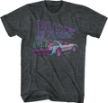 DeLorean Neon Outline Back To The Future T-Shirt Hoodie, Sweatshirt | CiraTrend.com (Image 1)