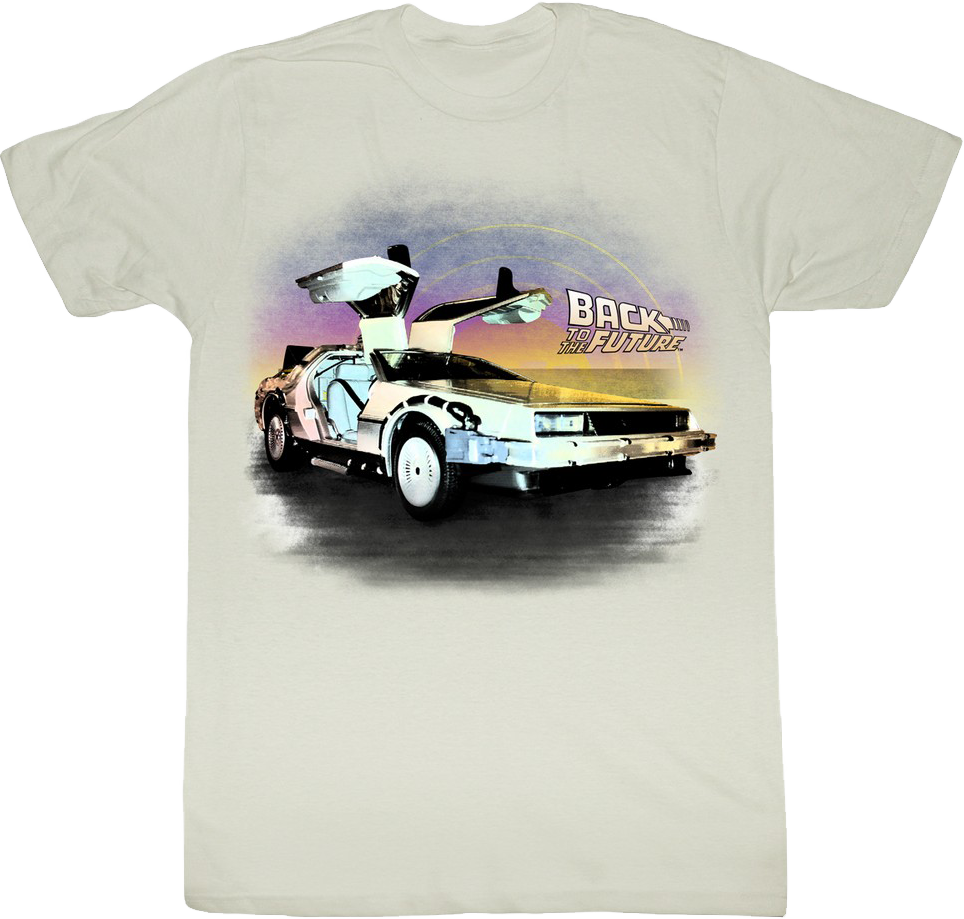 DeLorean Open Doors Back To The Future T-Shirt Hoodie, Sweatshirt | CiraTrend.com (Image 1)