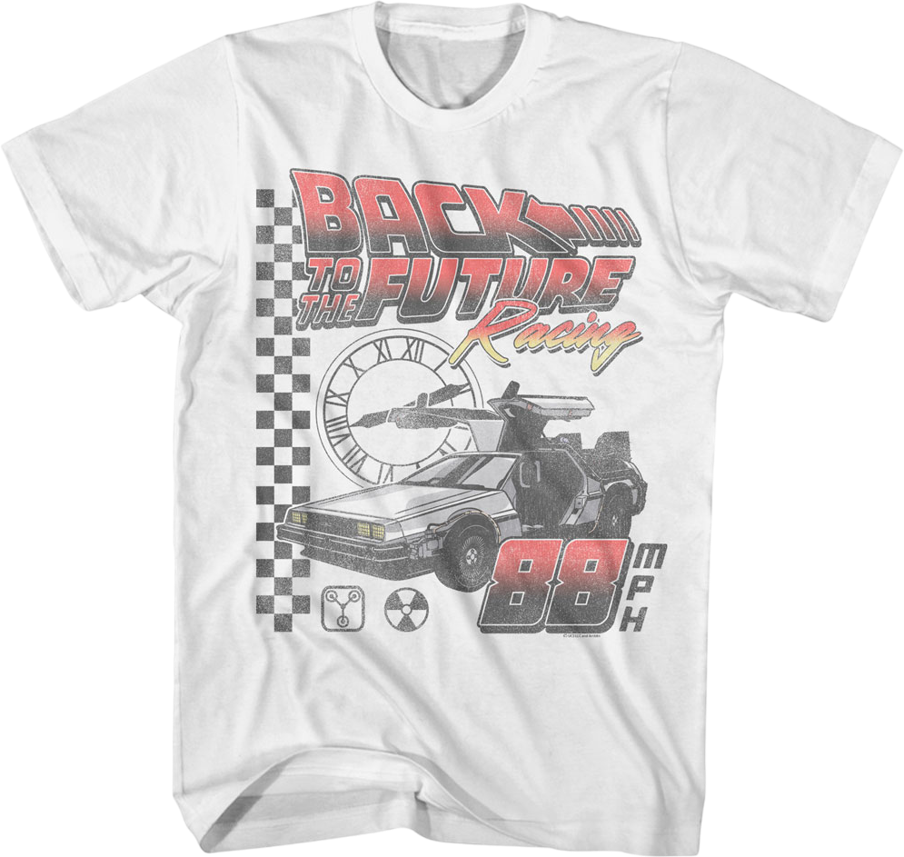 DeLorean Racing Back To The Future T-Shirt Hoodie, Sweatshirt | CiraTrend.com (Image 1)