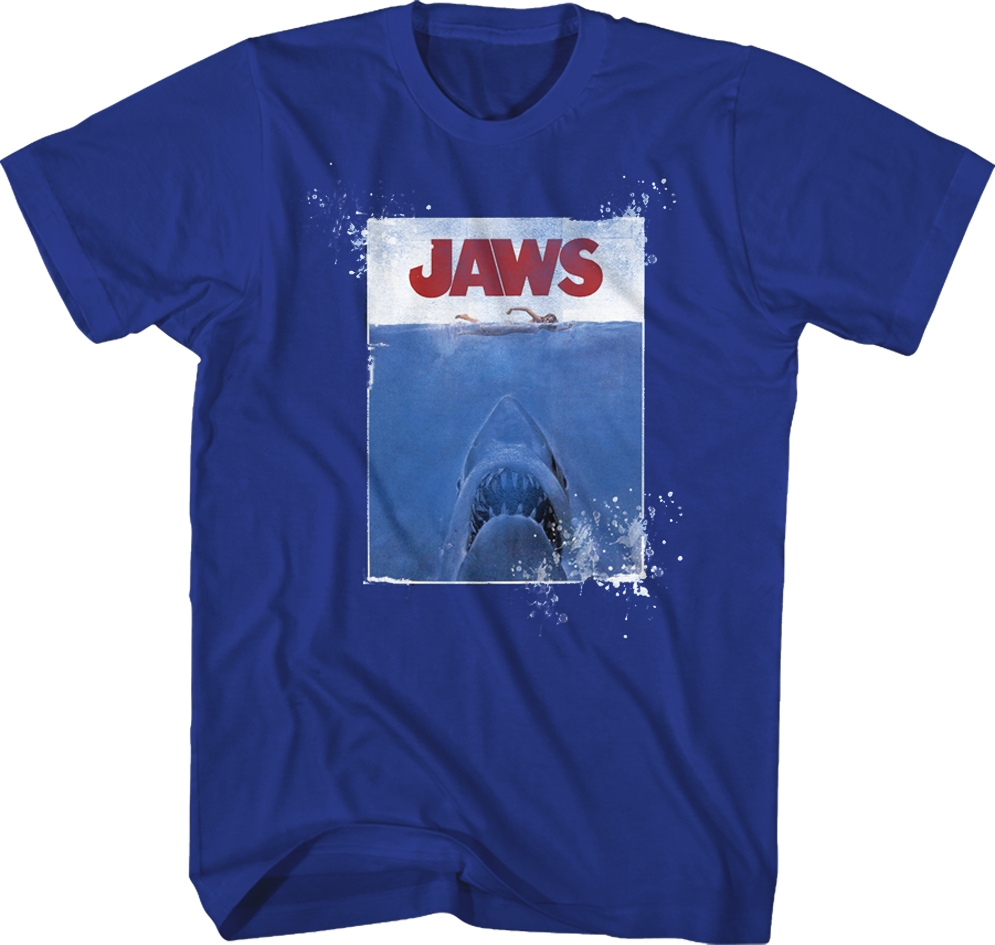 Denim Washed JAWS T-Shirt Hoodie, Sweatshirt | CiraTrend.com (Image 1)
