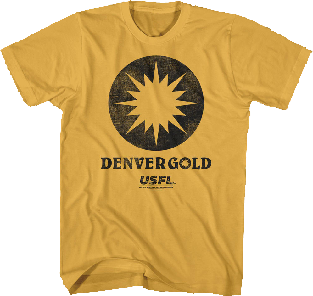 Denver Gold USFL T-Shirt Hoodie, Sweatshirt | CiraTrend.com (Image 1)