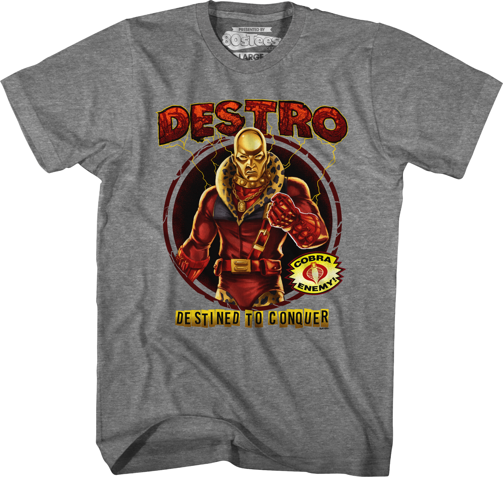Destro Destined To Conquer GI Joe T-Shirt Hoodie, Sweatshirt | CiraTrend.com (Image 3)