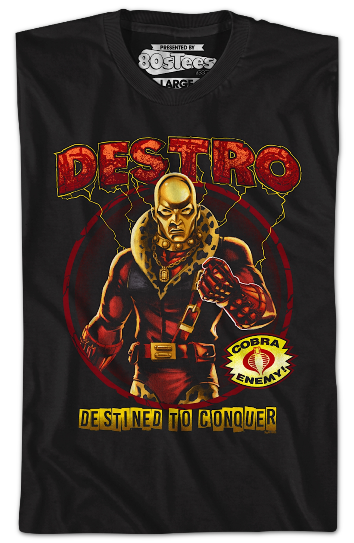 Destro Destined To Conquer GI Joe T-Shirt Hoodie, Sweatshirt | CiraTrend.com (Image 2)