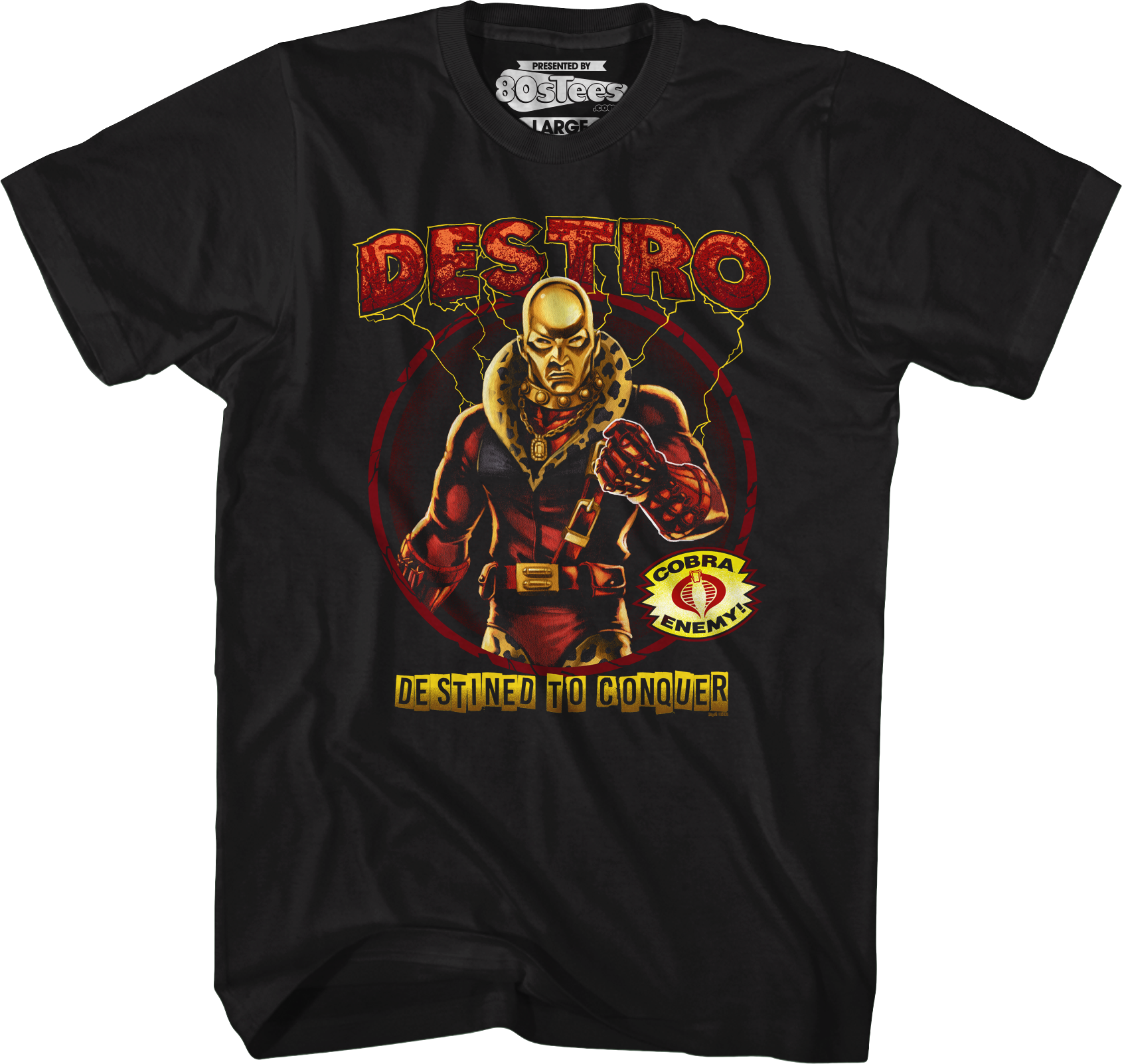 Destro Destined To Conquer GI Joe T-Shirt Hoodie, Sweatshirt | CiraTrend.com (Image 1)