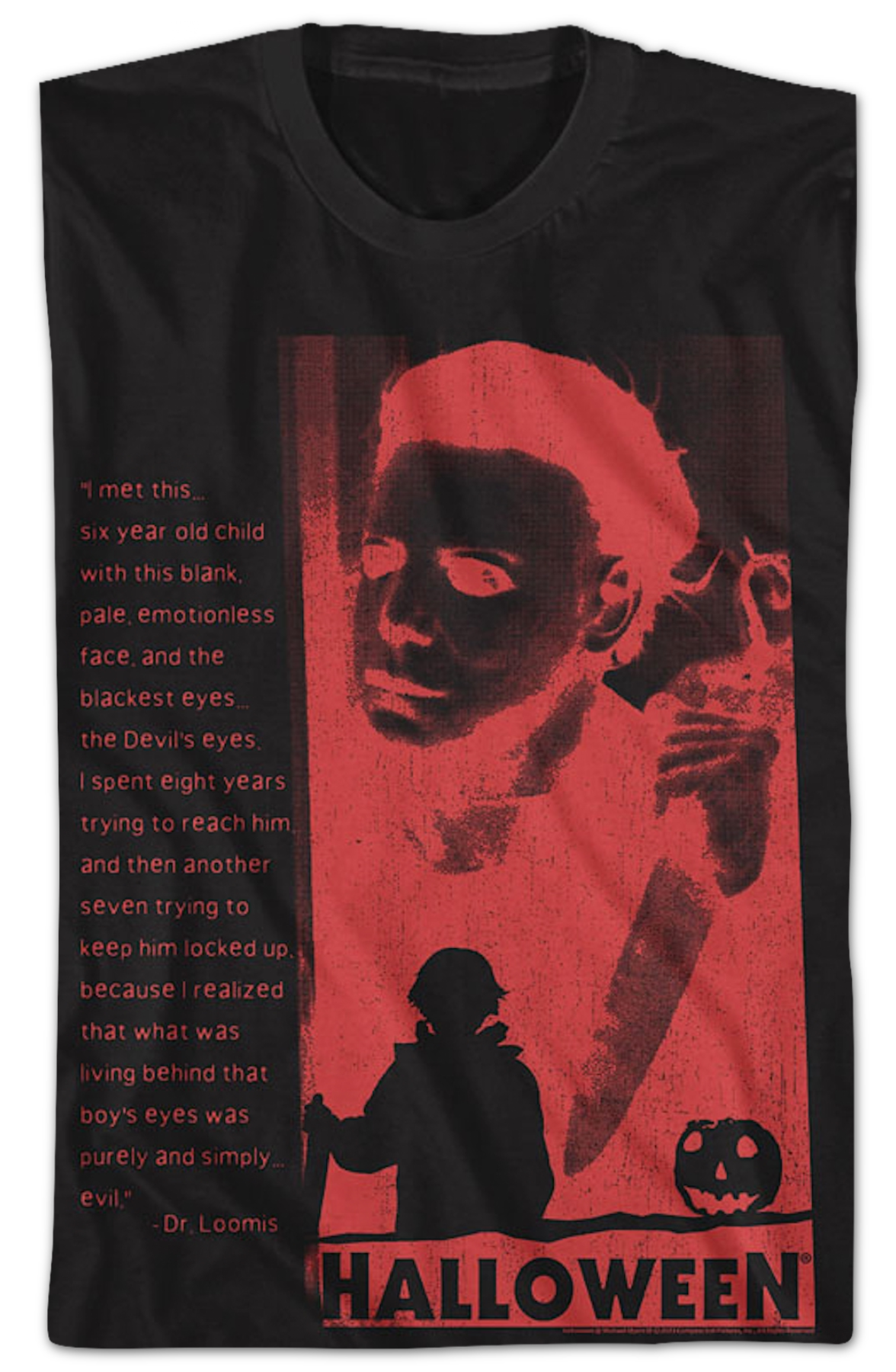 Devil's Eyes Negative Silhouette Halloween T-Shirt Hoodie, Sweatshirt | CiraTrend.com (Image 2)