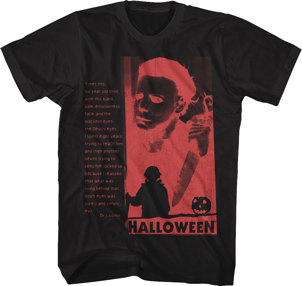 Devil's Eyes Negative Silhouette Halloween T-Shirt Hoodie, Sweatshirt | CiraTrend.com (Image 1)