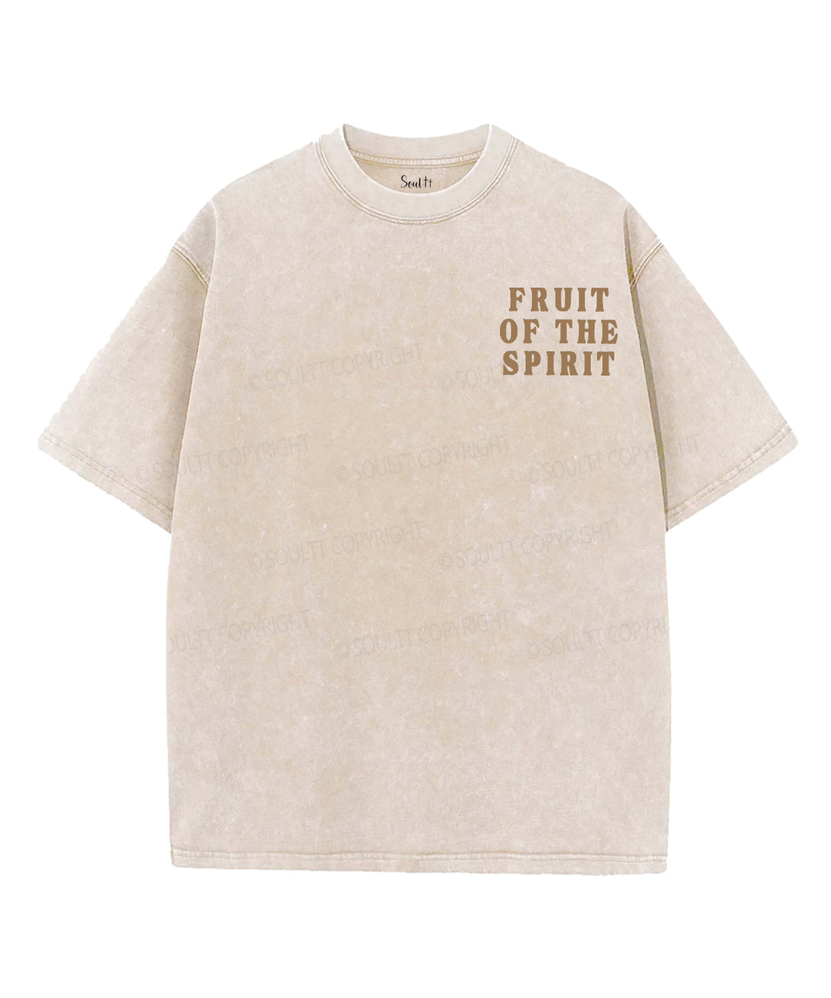 Fruit Of The Spirit Double Sided Unisex Washed Christian T-shirt Style017 Hoodie, Sweatshirt | CiraTrend.com (Image 2)