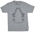 Assassin's Creed Mens T-Shirt  - Black Flag Dueling Pistols Logo Hoodie, Sweatshirt | CiraTrend.com