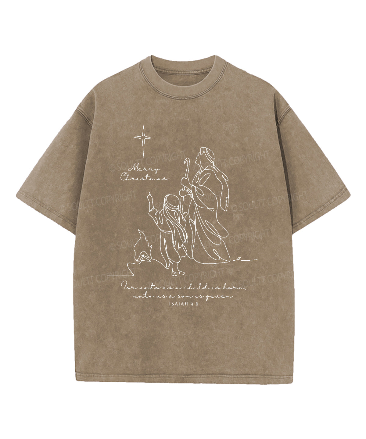 Merry Christmas Washed Christian T-shirt Hoodie, Sweatshirt | CiraTrend.com (Image 5)