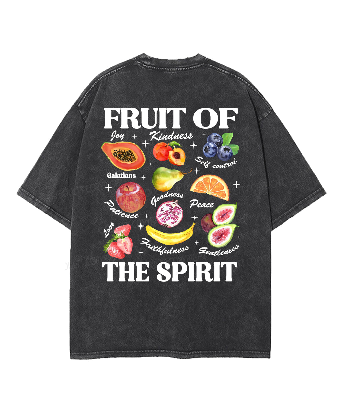 Fruit Spirit Double Sided Washed Christian Style025 T-Shirts, Hoodie, Sweatshirt