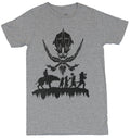 The Hobbit Mens T-Shirt - Goblin Search Party Silhouette Under Crossed Swords Hoodie, Sweatshirt | CiraTrend.com