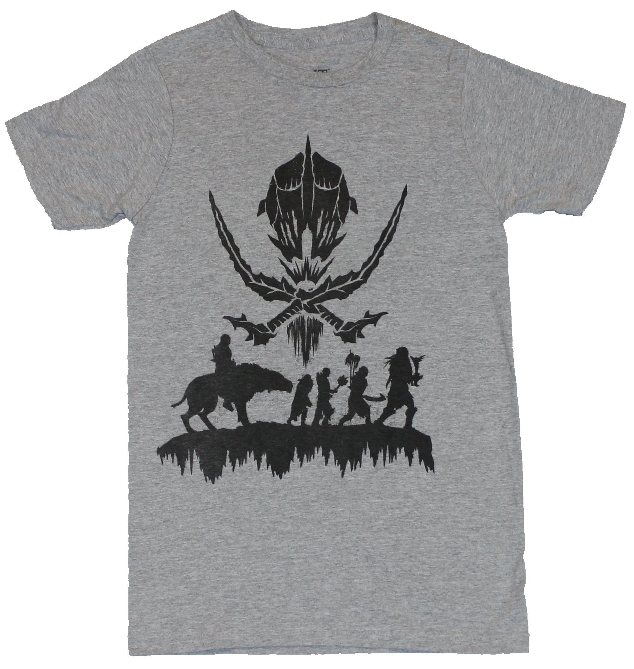 The Hobbit Mens T-Shirt - Goblin Search Party Silhouette Under Crossed Swords Hoodie, Sweatshirt | CiraTrend.com