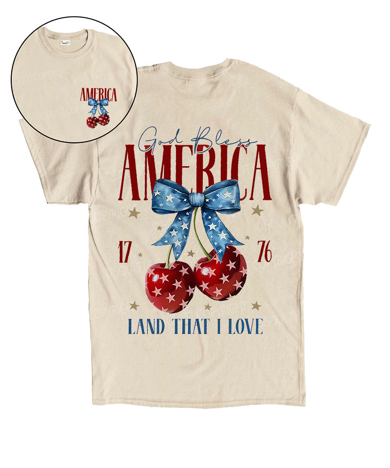 God Bless America Double Sided Cotton Christian T-Shirts, Hoodie, Sweatshirt