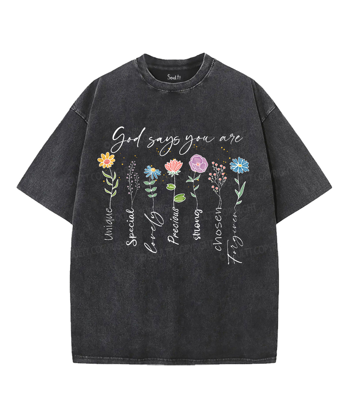 God Says You Are Unisex Washed Christian T-shirt Style003 Hoodie, Sweatshirt | CiraTrend.com (Image 2)