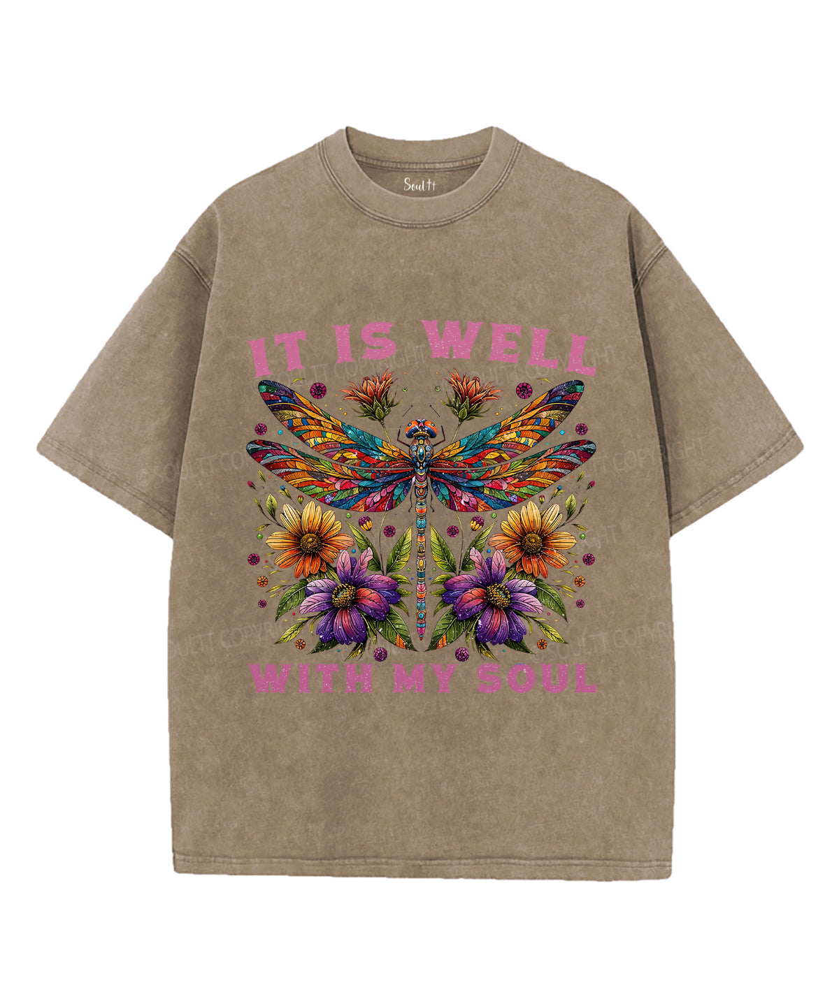 It Is Well With My Soul Unisex Washed Christian T-shirt Style008 Hoodie, Sweatshirt | CiraTrend.com (Image 5)