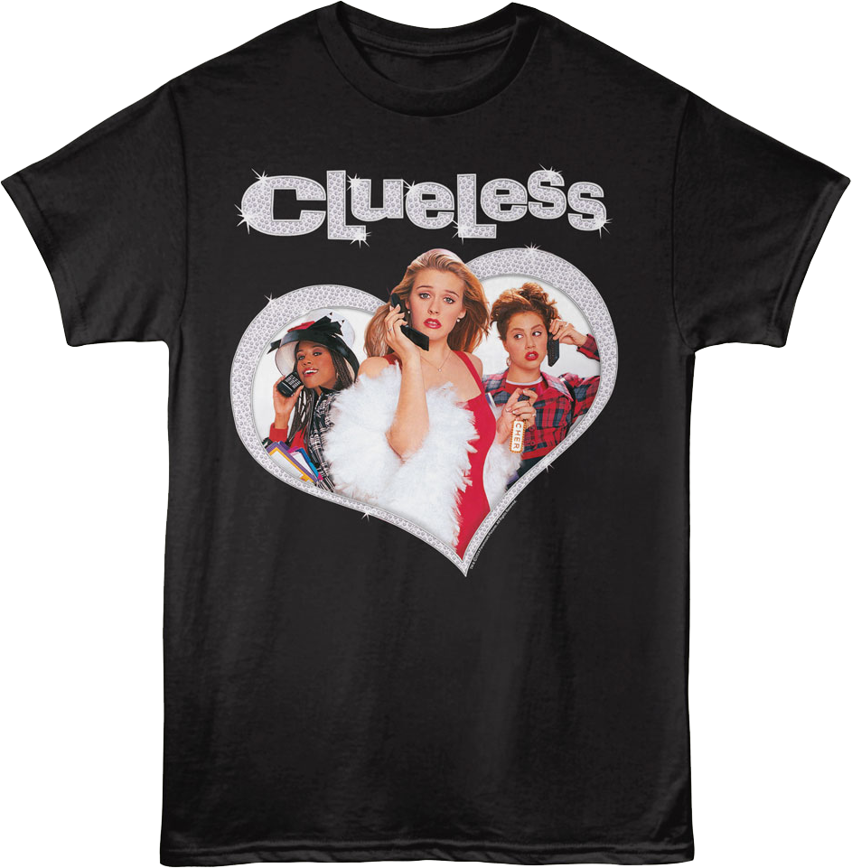 Diamond Heart Clueless T-Shirt Hoodie, Sweatshirt | CiraTrend.com (Image 1)
