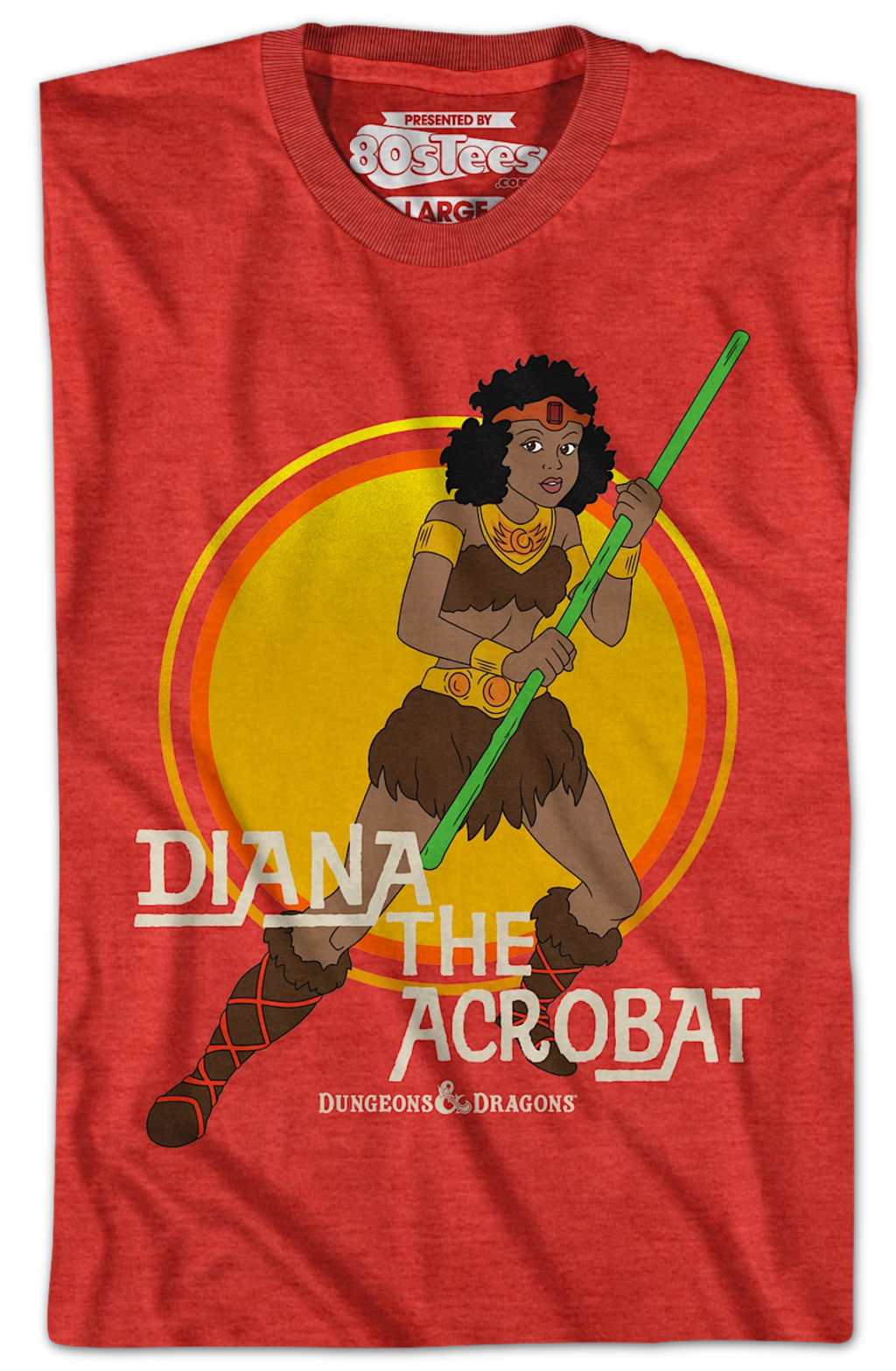 Diana The Acrobat Retro Circle Dungeons & Dragons T-Shirt Hoodie, Sweatshirt | CiraTrend.com (Image 2)