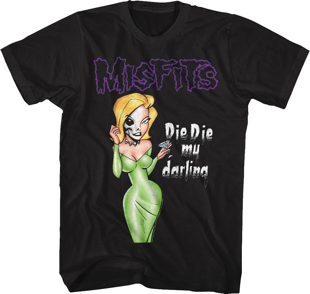 Die Die My Darling Illustration Misfits T-Shirt Hoodie, Sweatshirt | CiraTrend.com (Image 1)