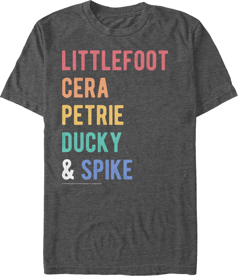 Dinosaur Names Land Before Time T-Shirt Hoodie, Sweatshirt | CiraTrend.com (Image 1)