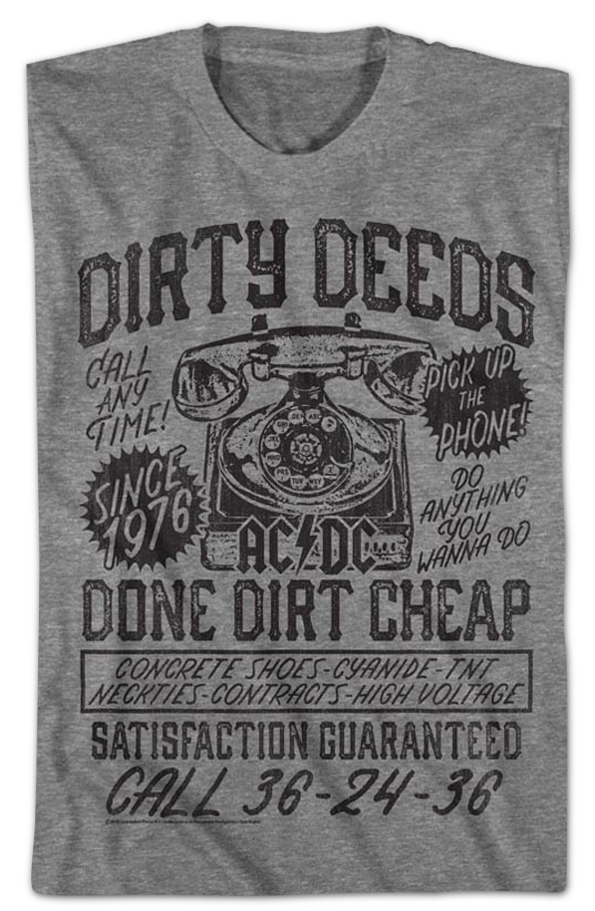 Dirty Deeds ACDC T-Shirt Hoodie, Sweatshirt | CiraTrend.com (Image 2)