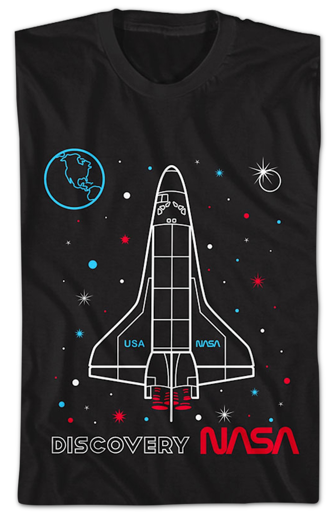 Discovery Outline NASA T-Shirt Hoodie, Sweatshirt | CiraTrend.com (Image 2)