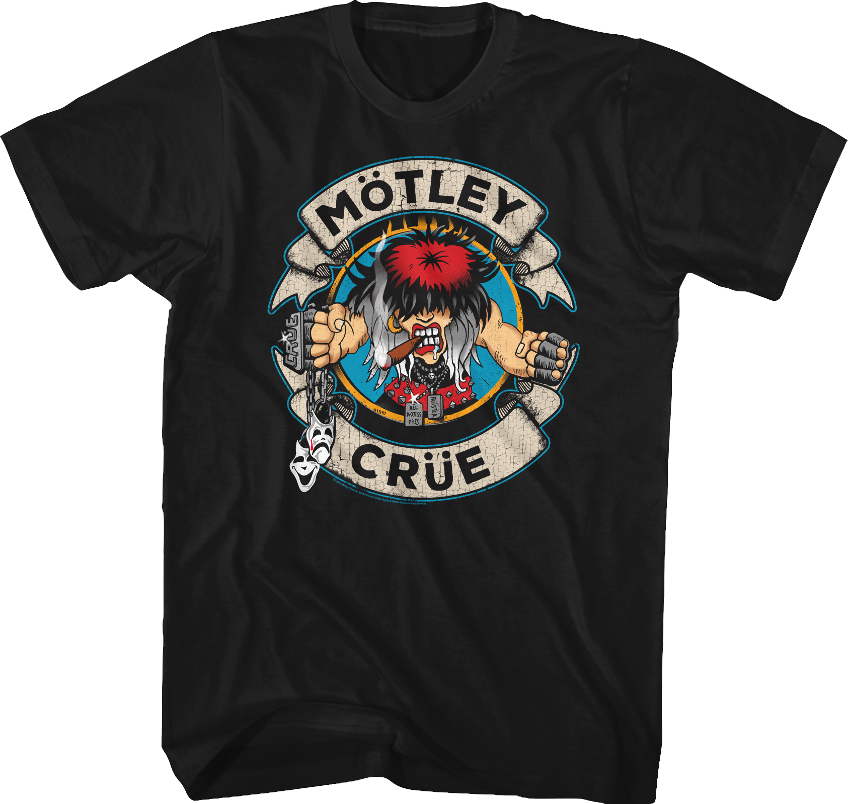Distressed Allister Fiend Motley Crue T-Shirt Hoodie, Sweatshirt | CiraTrend.com (Image 1)