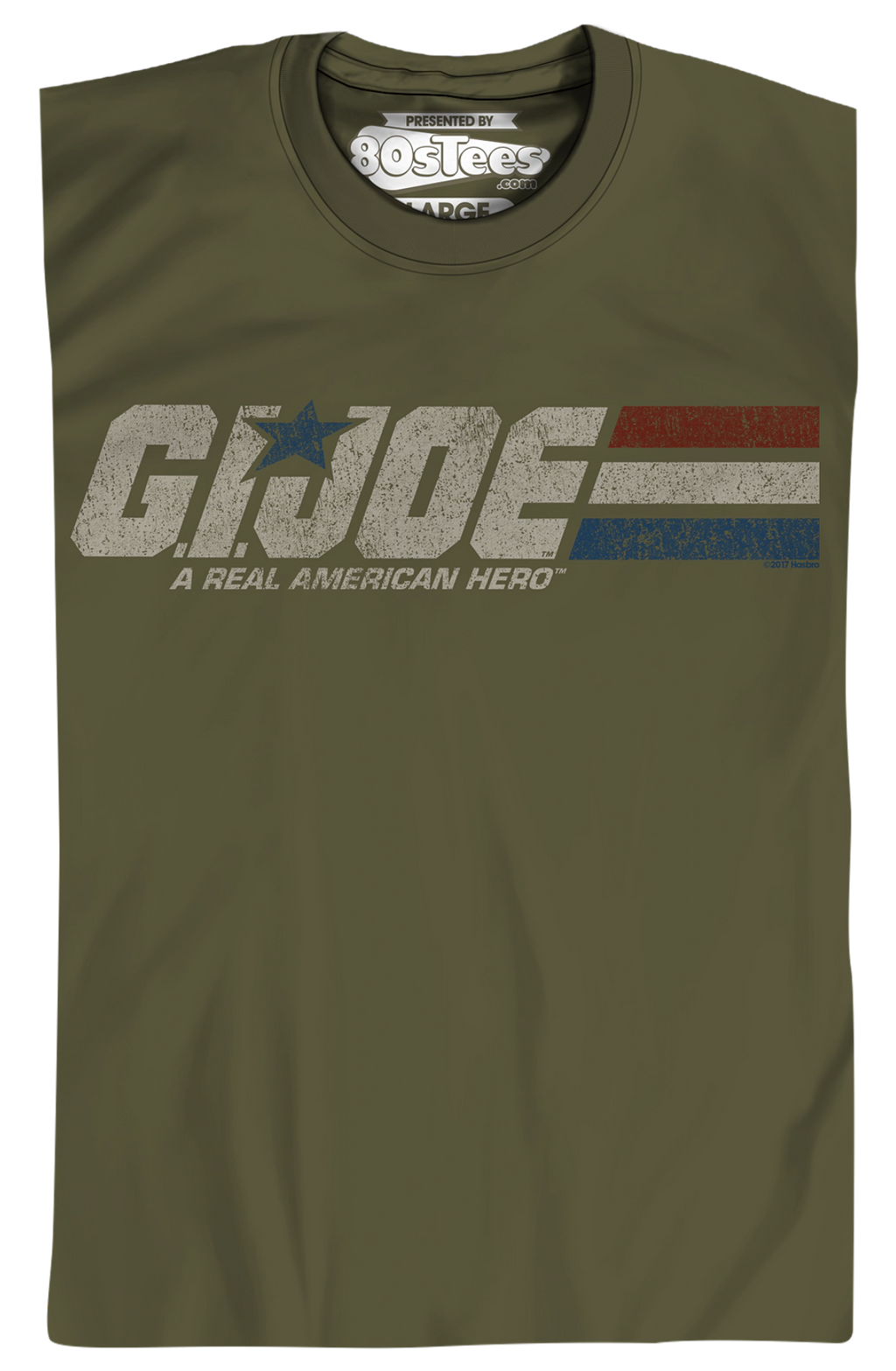 Distressed Army Green GI Joe T-Shirt Hoodie, Sweatshirt | CiraTrend.com (Image 2)