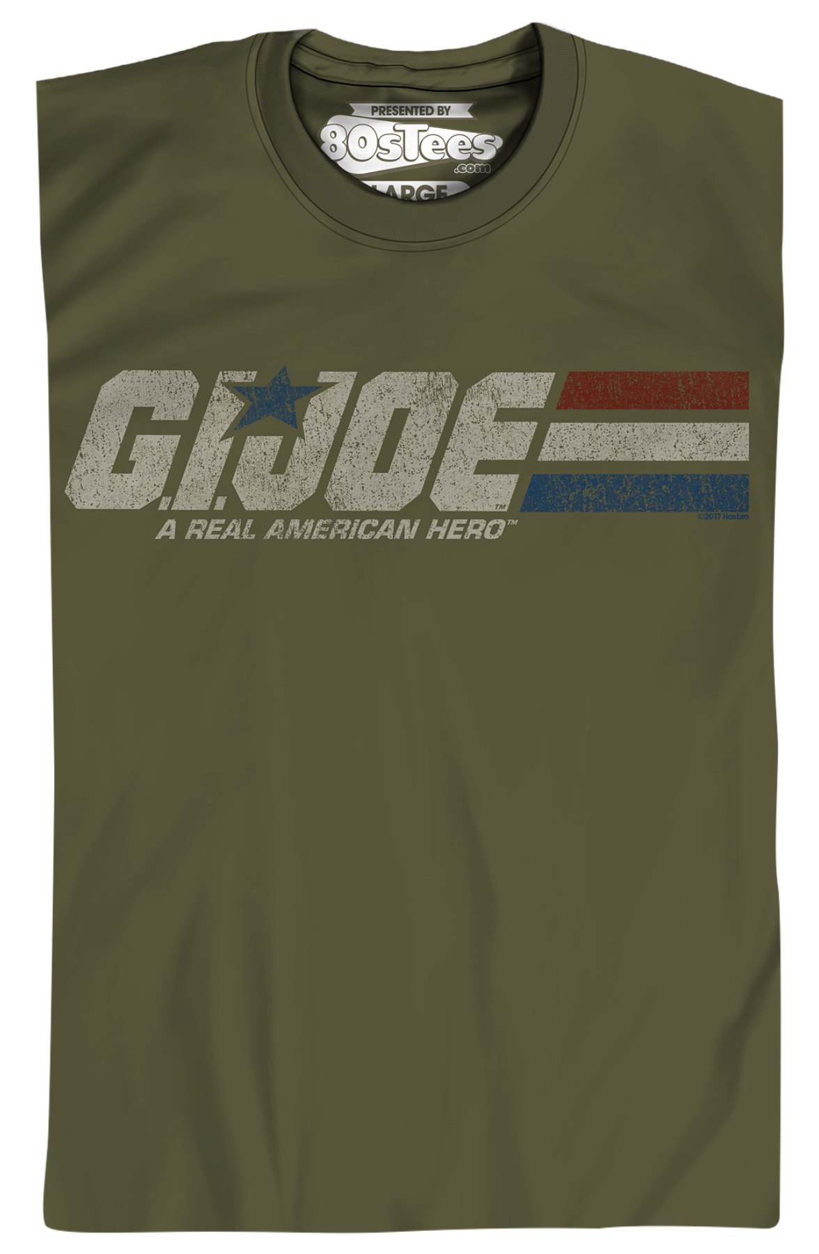 Distressed Army Green GI Joe T-Shirt Hoodie, Sweatshirt | CiraTrend.com (Image 2)