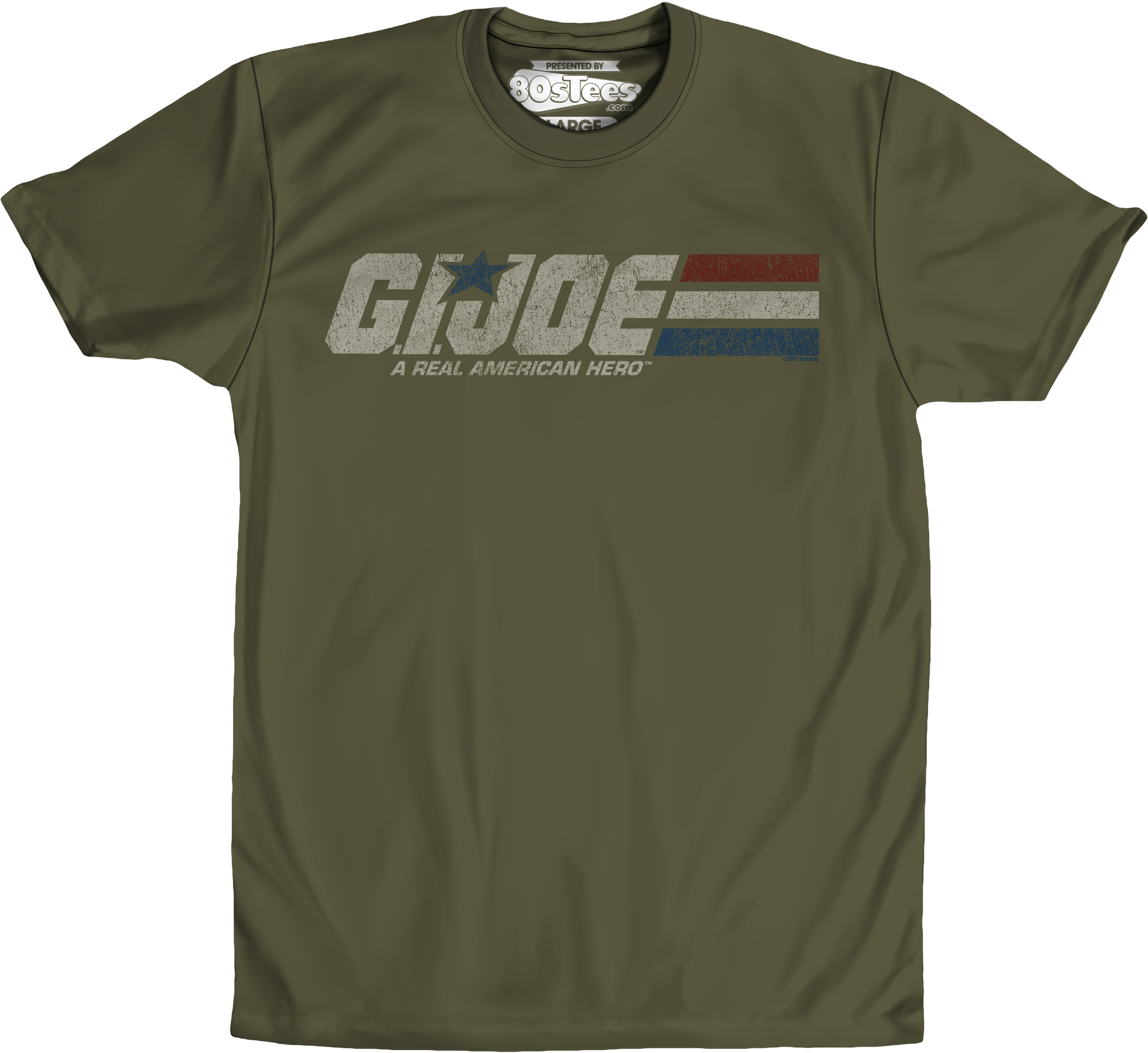 Distressed Army Green GI Joe T-Shirt Hoodie, Sweatshirt | CiraTrend.com (Image 1)