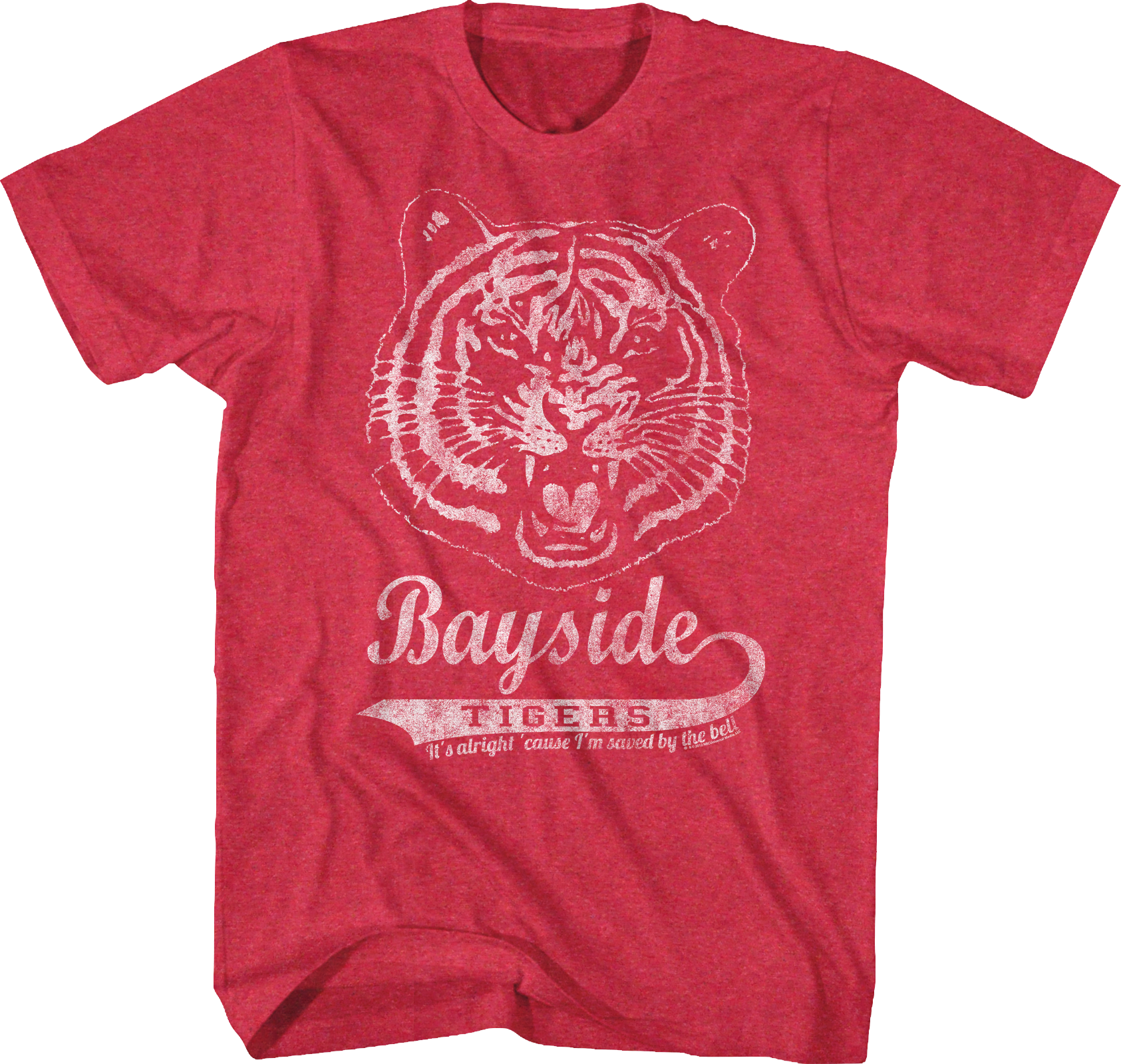 Distressed Bayside Tigers Logo Saved By The Bell T-Shirt Hoodie, Sweatshirt | CiraTrend.com (Image 1)