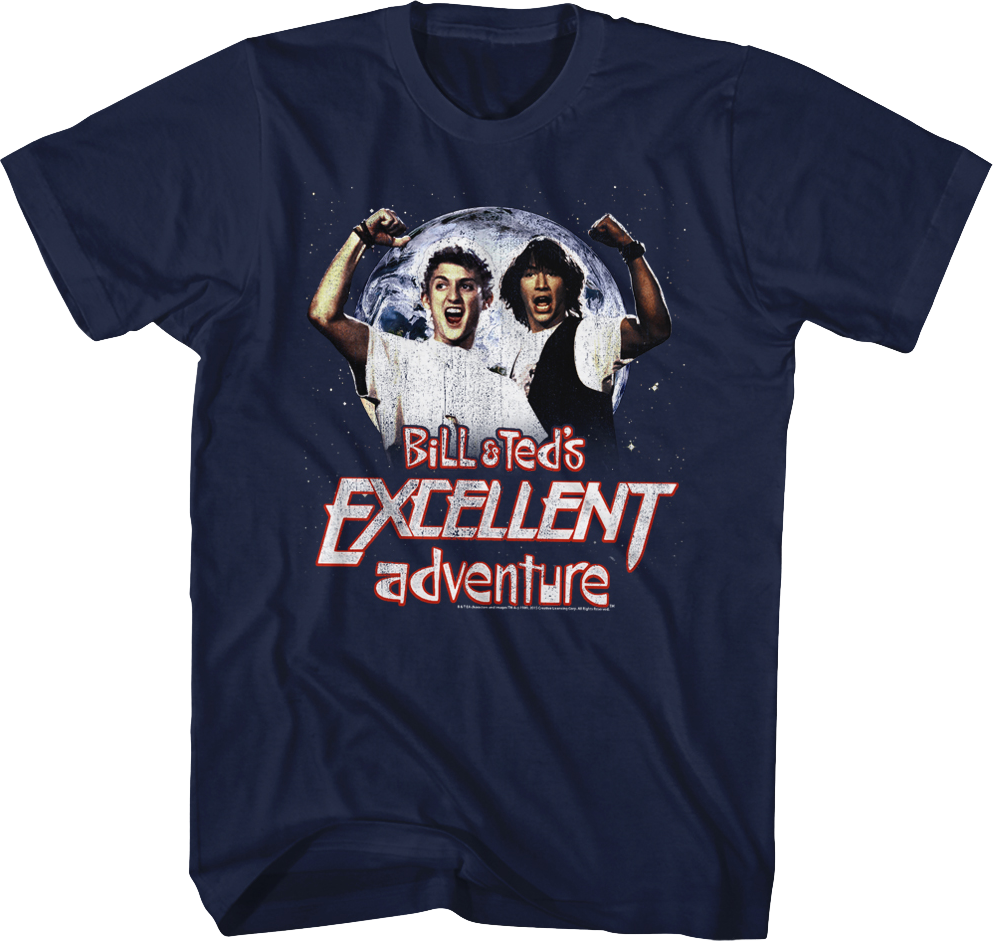 Distressed Bill and Ted's Excellent Adventure T-Shirt Hoodie, Sweatshirt | CiraTrend.com (Image 1)