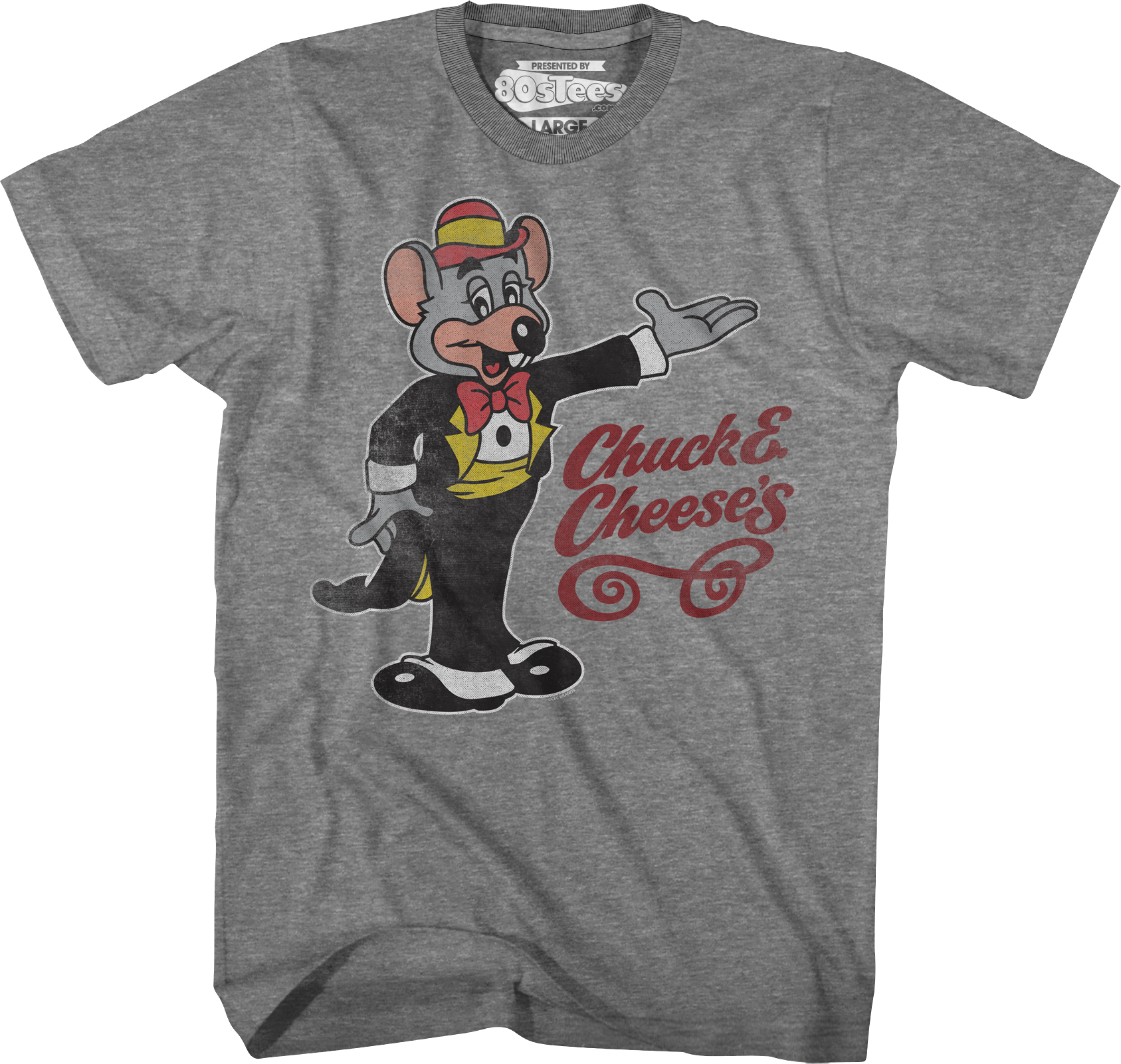 Distressed Chuck E. Cheese T-Shirt Hoodie, Sweatshirt | CiraTrend.com (Image 1)