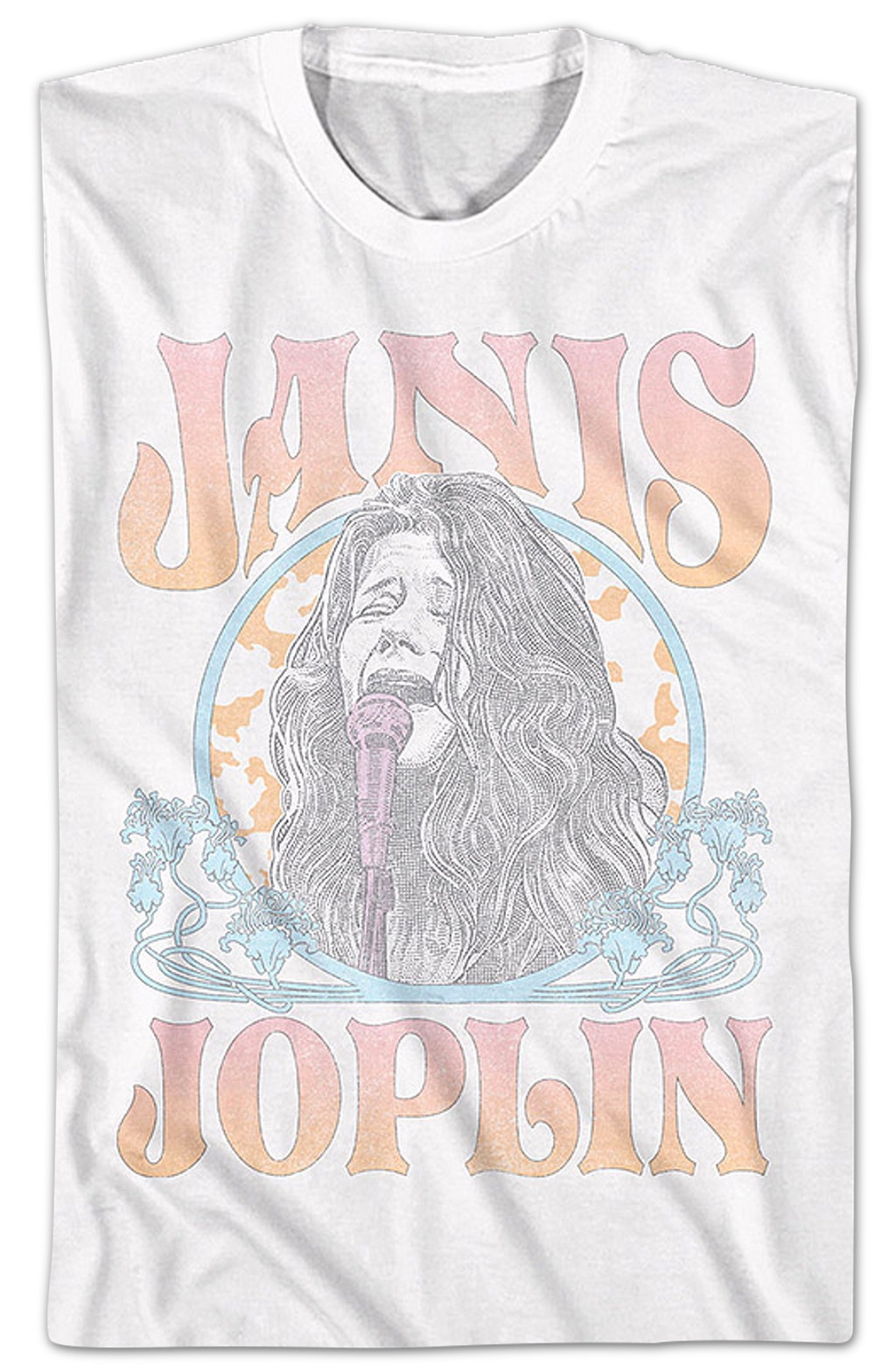 Distressed Circle Janis Joplin T-Shirt Hoodie, Sweatshirt | CiraTrend.com (Image 2)