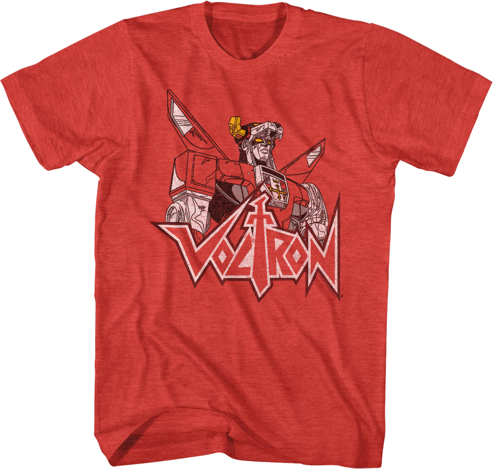 Distressed Defender of the Universe Voltron T-Shirt Hoodie, Sweatshirt | CiraTrend.com (Image 1)