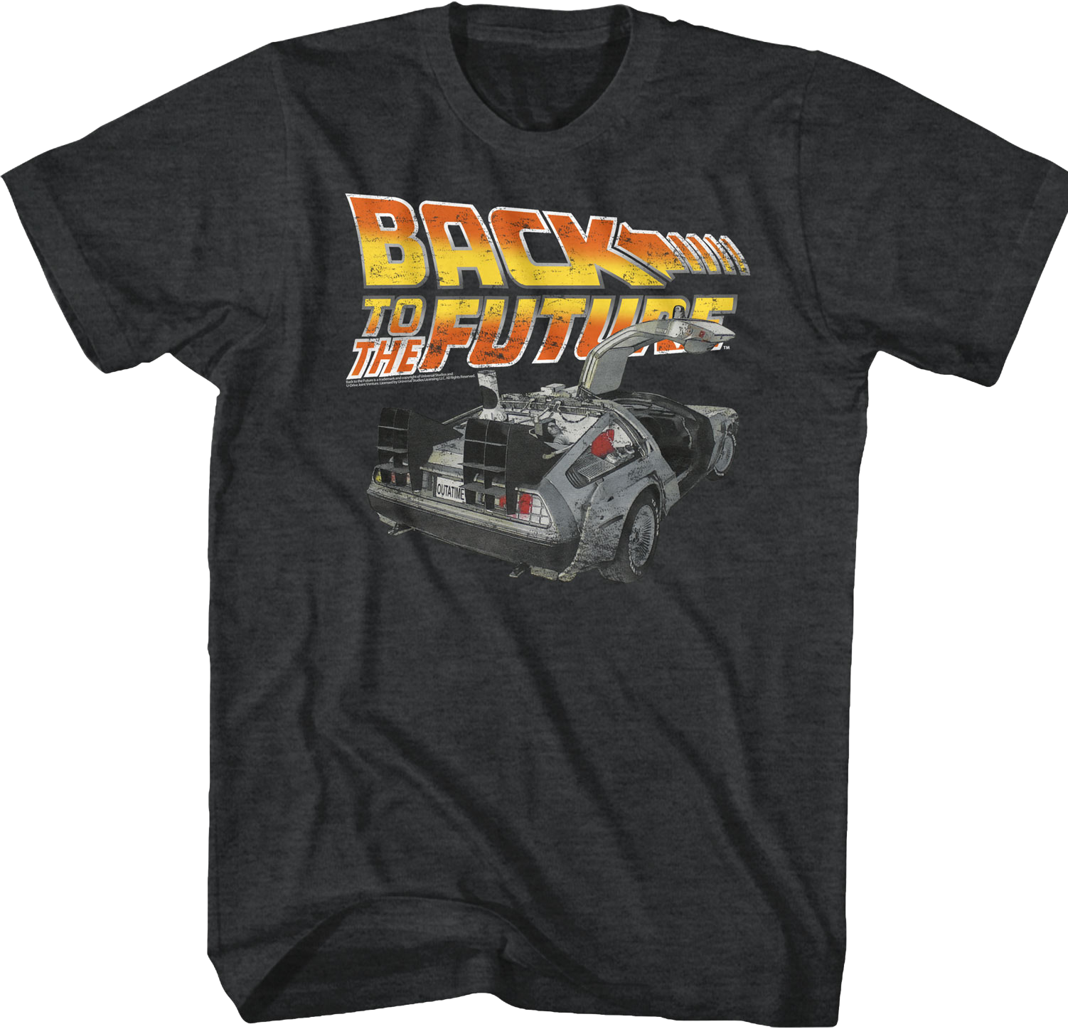 Distressed Delorean Back to the Future T-Shirt Hoodie, Sweatshirt | CiraTrend.com (Image 1)
