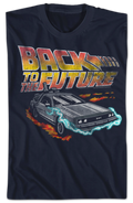 Distressed DeLorean Time Machine Back To The Future T-Shirt Hoodie, Sweatshirt | CiraTrend.com