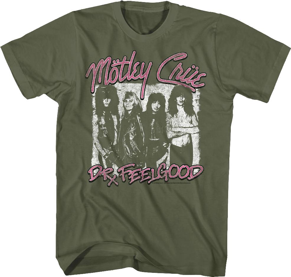 Distressed Dr. Feelgood Poster Motley Crue T-Shirt Hoodie, Sweatshirt | CiraTrend.com (Image 1)