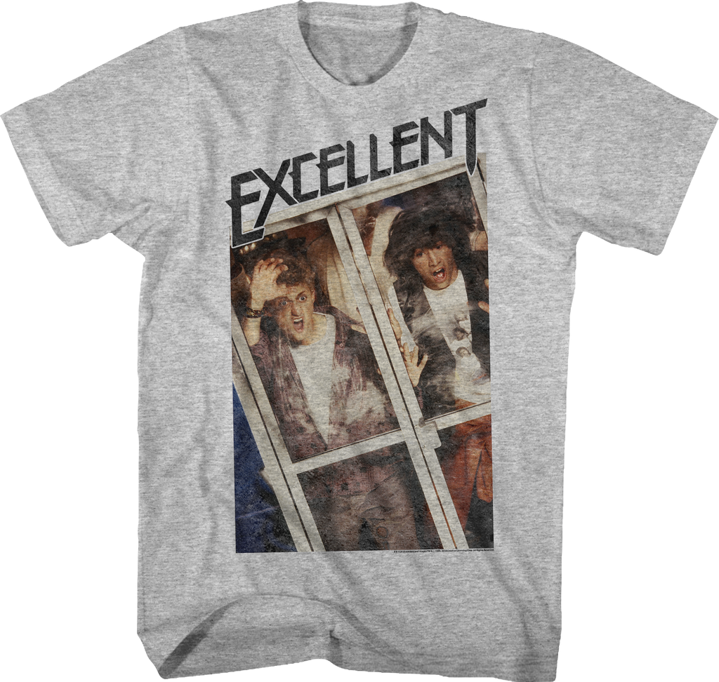 Distressed Excellent Bill and Ted T-Shirt Hoodie, Sweatshirt | CiraTrend.com (Image 1)